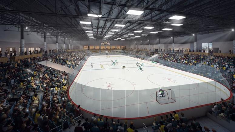 Rendering of the coming St. Louis Community Ice Center. Rendering of the coming St. Louis Community Ice Center.